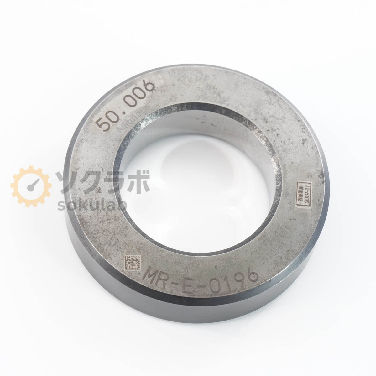 【中古】[DW]8日引きうける Mitutoyo 177-146 50.006 Setting Ring Master Ring Gauge 書き割り輪っか マスターリングゲージ [07347-0284]