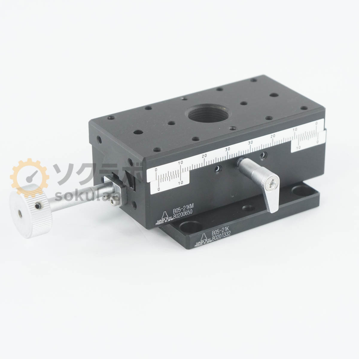 【中古】[DW]8日引きうける SURUGA SEIKI B05-21K B05-21KM Stage 上演部分品 X軸 蟻式送ることねじ長先んじる40×80粍 [07641-0181]