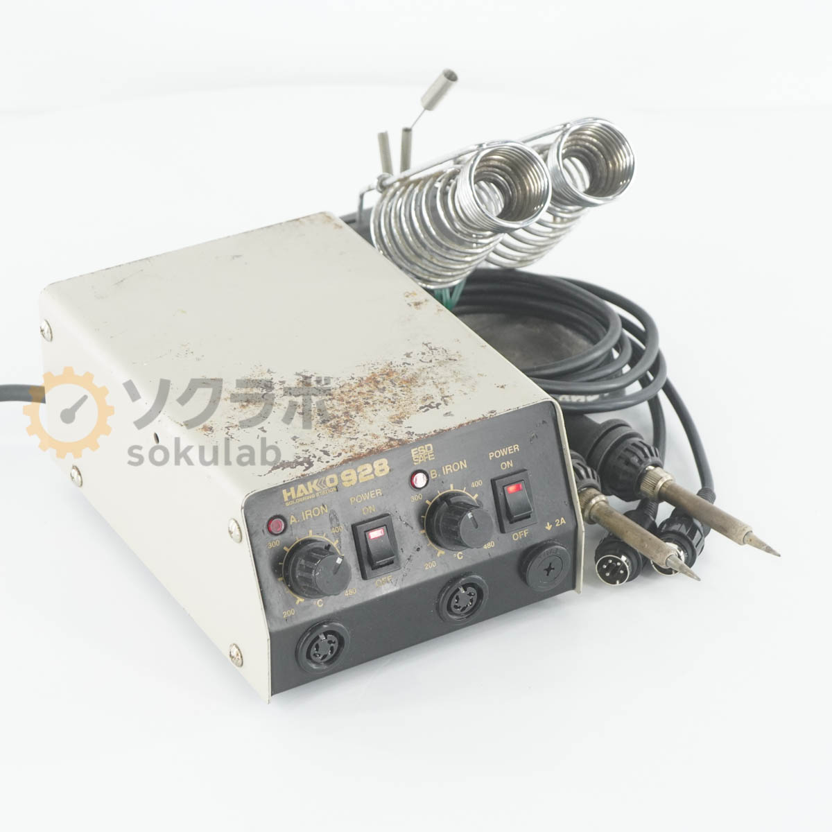 【中古】[DW]8日引き請ける HAKKO 928 928MME-ESD SOLDERING STATION はんだごて ステイション印字機 はんだこて 半田ごて 半田こて 900 631 [07707-0076]
