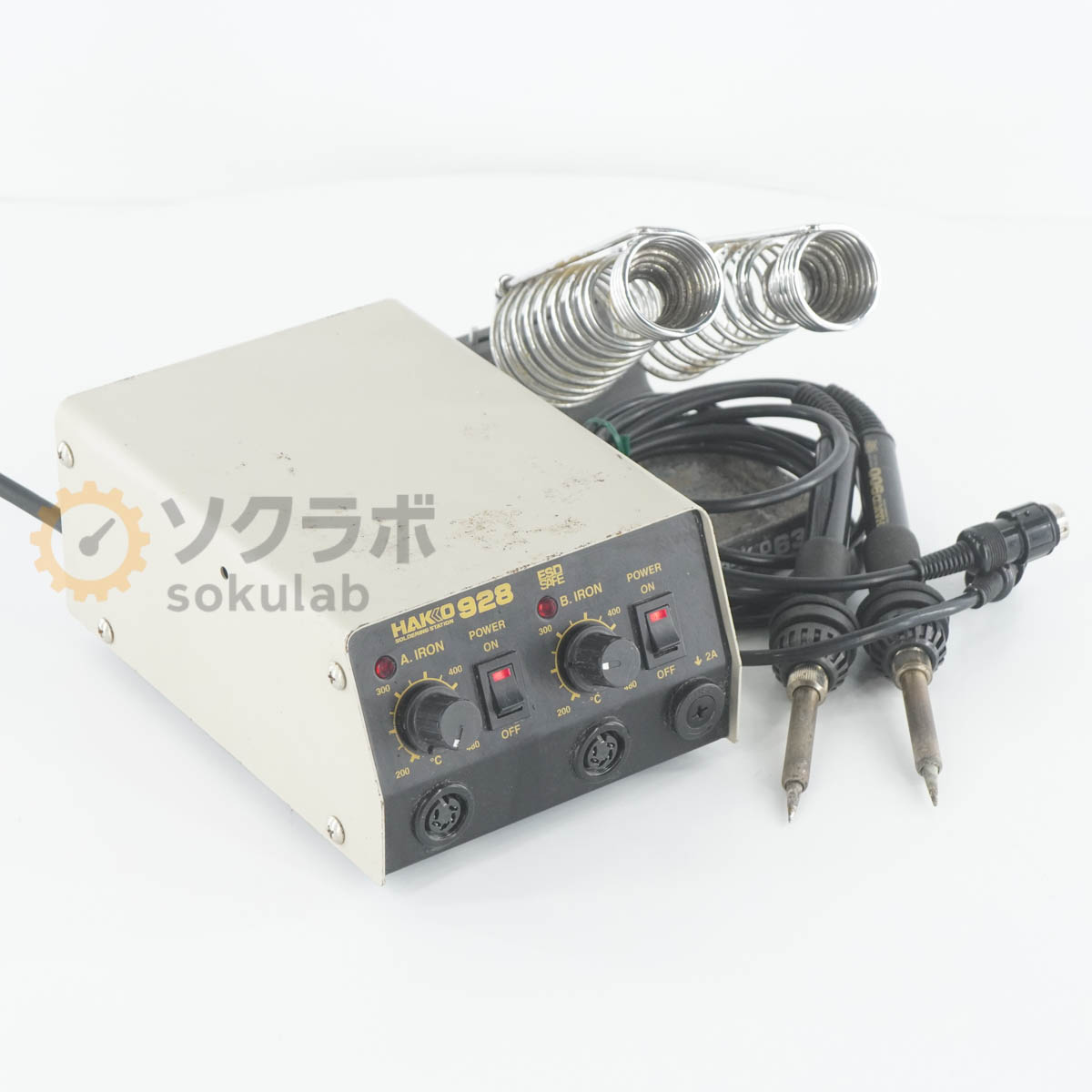 【中古】[DW]8日保証 HAKKO 928 928LME-ESD SOLDERING STATION はんだごて ステーションタイプ はんだこて 半田ごて 半田こて 900 631 [07707-0189]
