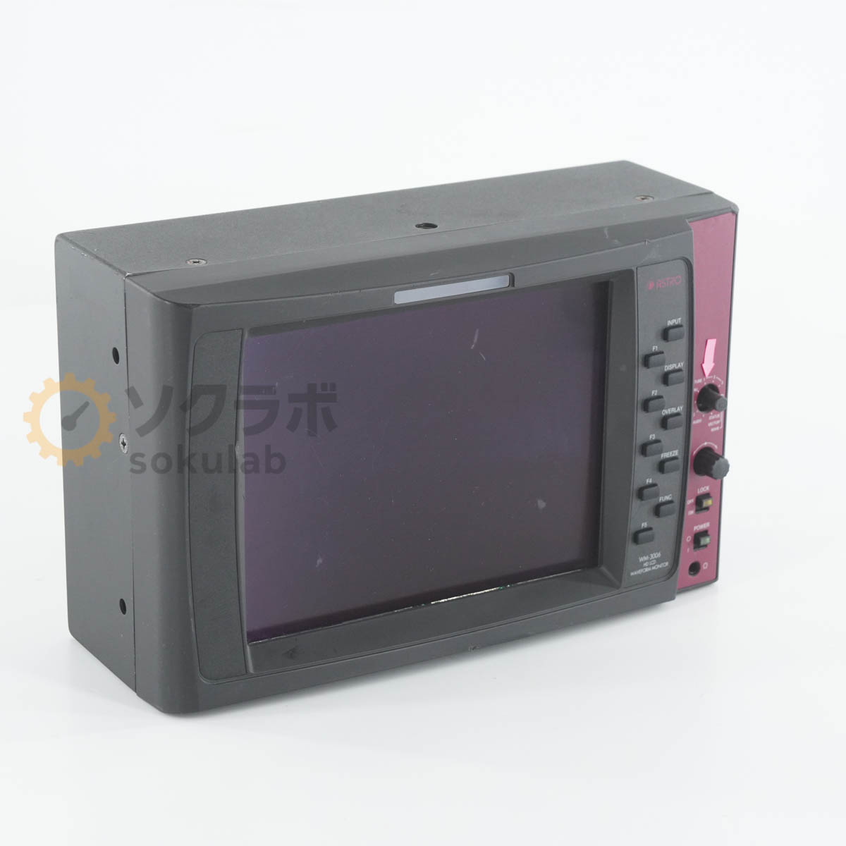 【中古】[DW]8日引きうける ASTRO DESIGN WM-3006 固定ディスク LCD WAVEFORM MONITOR 固定ディスク 6in 砂紋管する [07467-0042]