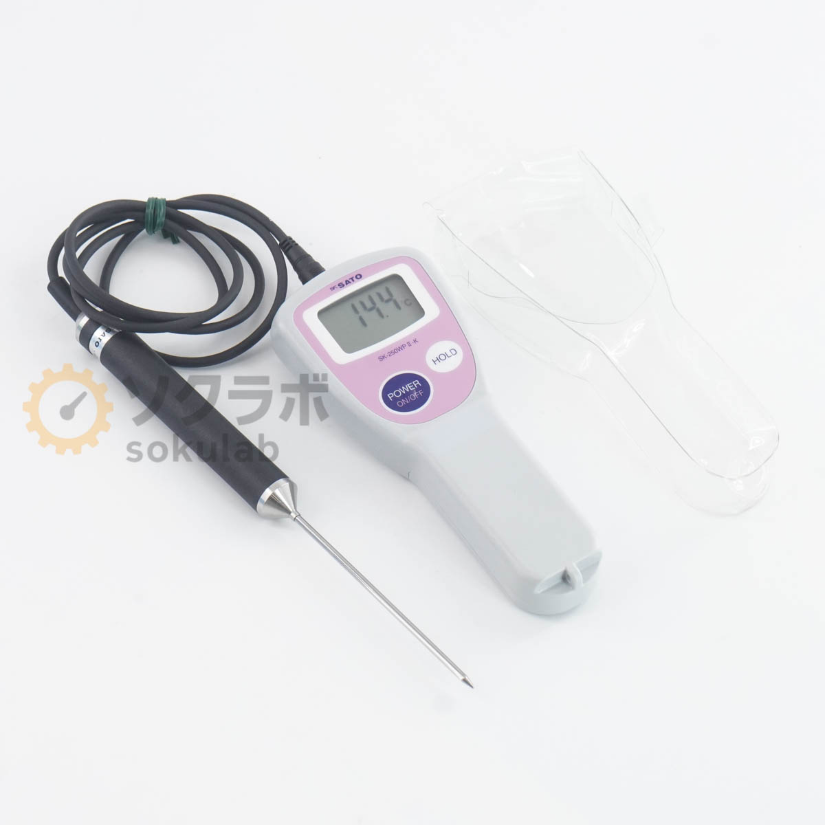 【中古】[DW]8日引きうける SK SATO SK-250WPII-K DIGITAL THERMOMETER 雨合羽型 デジタル気温計 SWPII-01M [07936-0013]