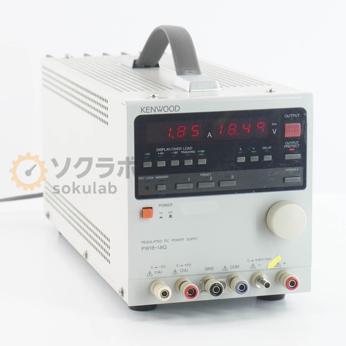 【中古】[JB]保証なし TEXIO PW18-1.8Q REGULATED DC POWER SUPPLY 多出力直流安定化電源 DC電源 直流電源 電源コード [07734-0076]
