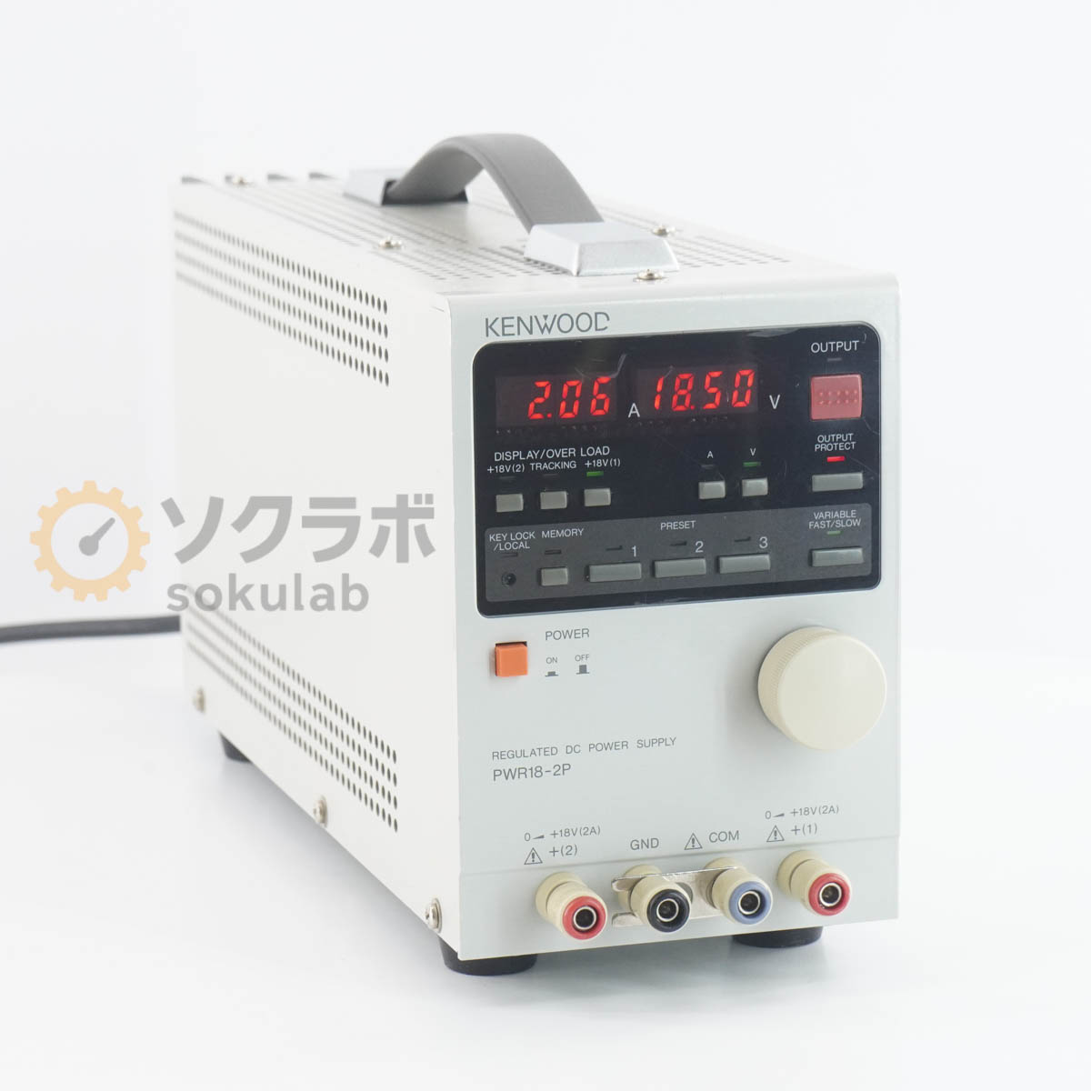 【中古】[DW]8日引きうける 2台入荷 KENWOOD PWR18-2P PWR-P REGULATED DC POWER SUPPLY 多最終生産物直流兼ね合い化ワット数 DCワット数 直流ワット数 [07734-0109]