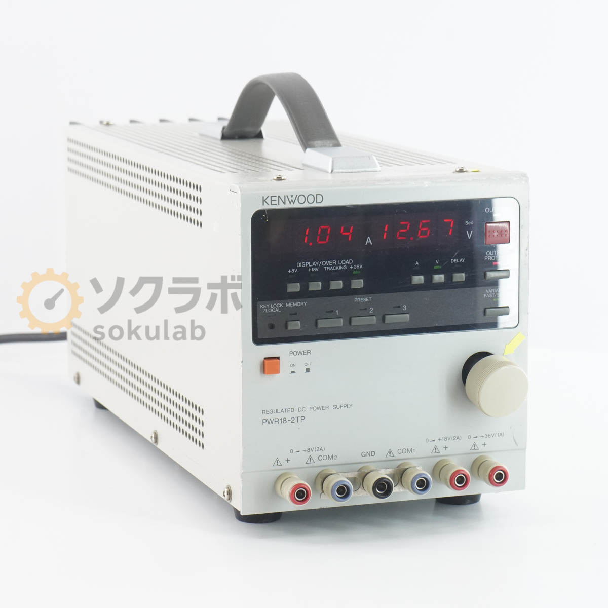 【中古】[JB]引きうけるなし KENWOOD PWR18-2TP REGULATED DC POWER SUPPLY 多最終生産物直流兼ね合い化ワット数 DCワット数 直流ワット数 [07734-0110]
