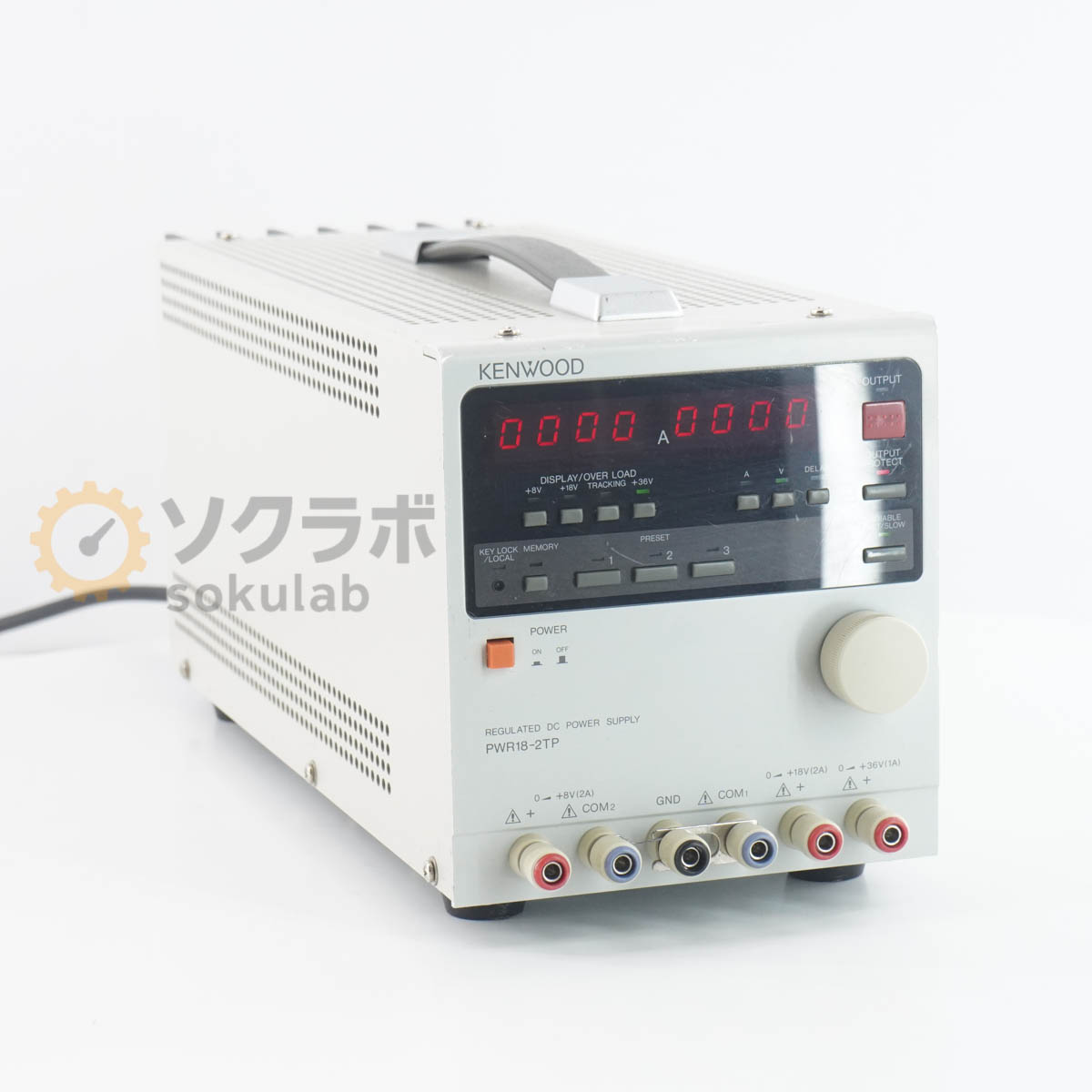 【中古】[DW]8日引きうける KENWOOD PWR18-2TP REGULATED DC POWER SUPPLY 多最終生産物直流兼ね合い化ワット数 DCワット数 直流ワット数 [07734-0111]