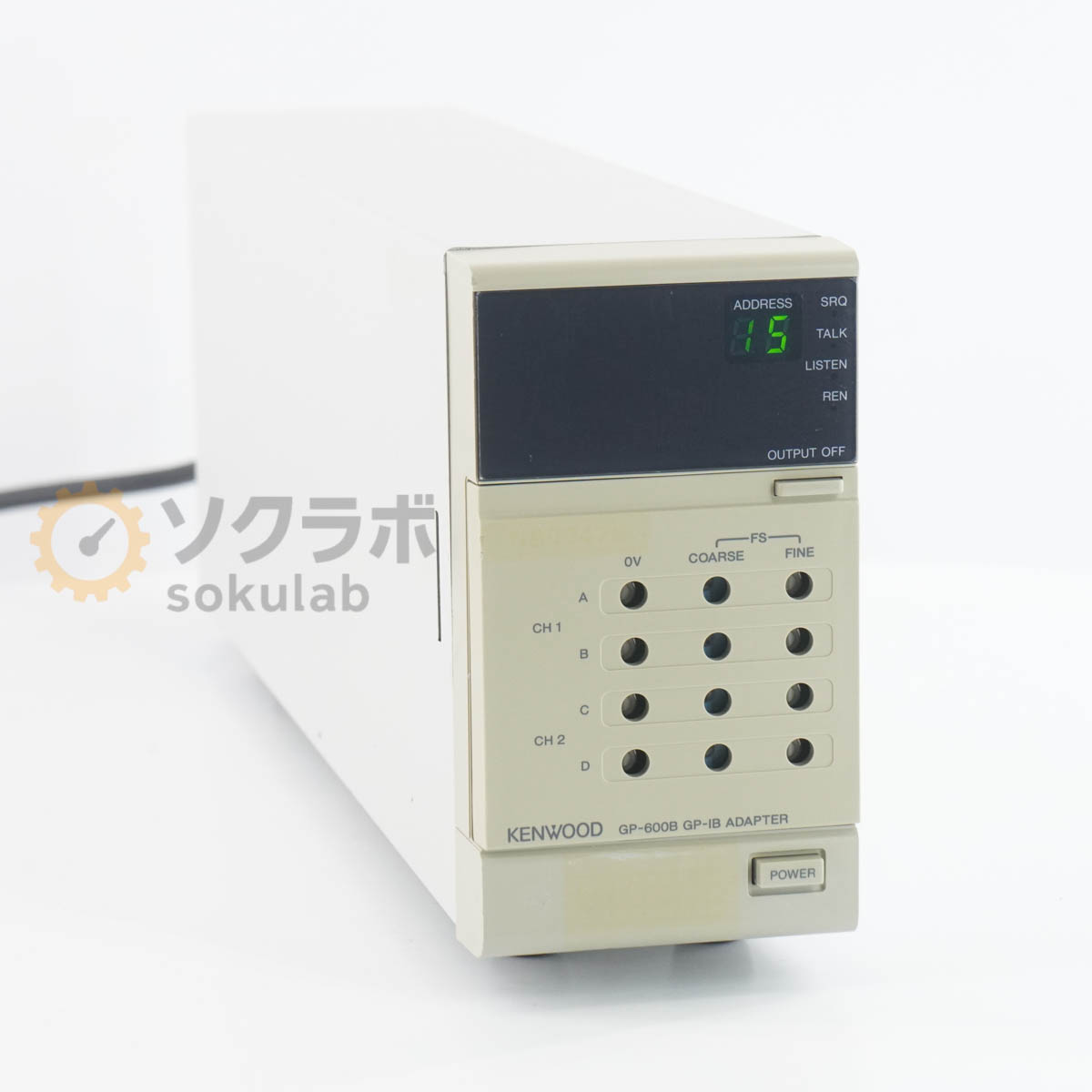 【中古】[DW]8日引き請ける TEXIO GP-600B GP-IB ADAPTER GP-IBアダプタ for PA-B Series 直流釣り合い化ワット数用 オプション [07734-0140]