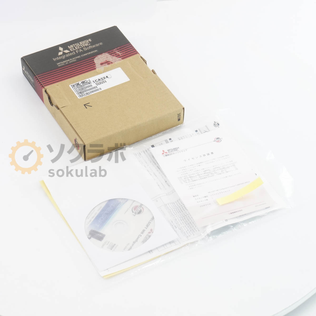 【中古】[PG]8日引き請ける MITSUBISHI SW1DNC-MRC2-J ACサーボ MELSERVO MELSOFT MR Configurator2 Version 1 ソフトウエア [07963-0072]