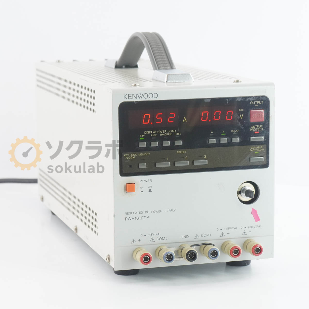 【中古】[JB]引きうけるなし KENWOOD PWR18-2TP PWR-P REGULATED DC POWER SUPPLY 多最終生産物直流兼ね合い化ワット数 DCワット数 直流ワット数 [07734-0045]