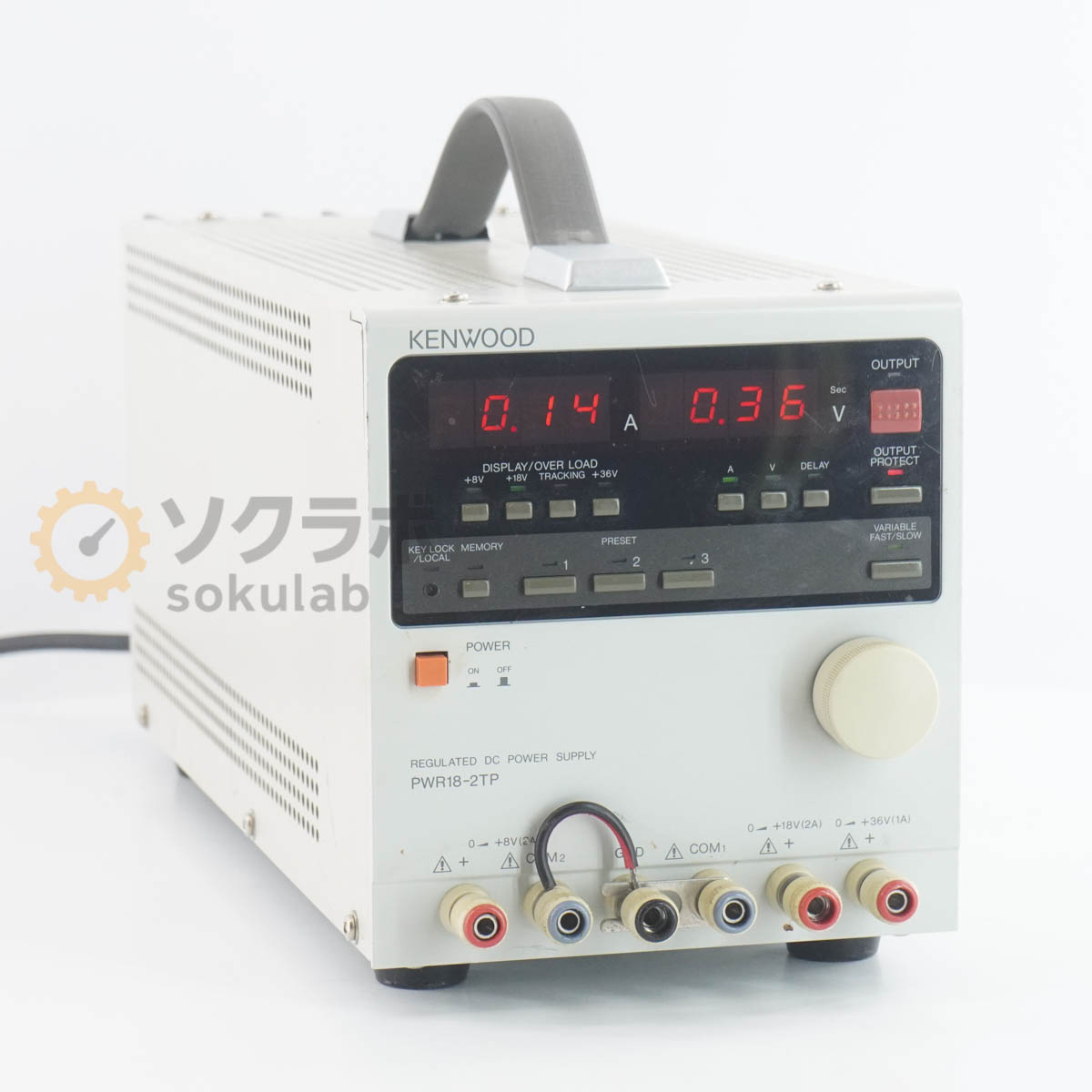 【中古】[JB]引きうけるなし KENWOOD PWR18-2TP PWR-P REGULATED DC POWER SUPPLY 多最終生産物直流兼ね合い化ワット数 DCワット数 直流ワット数 [07734-0046]