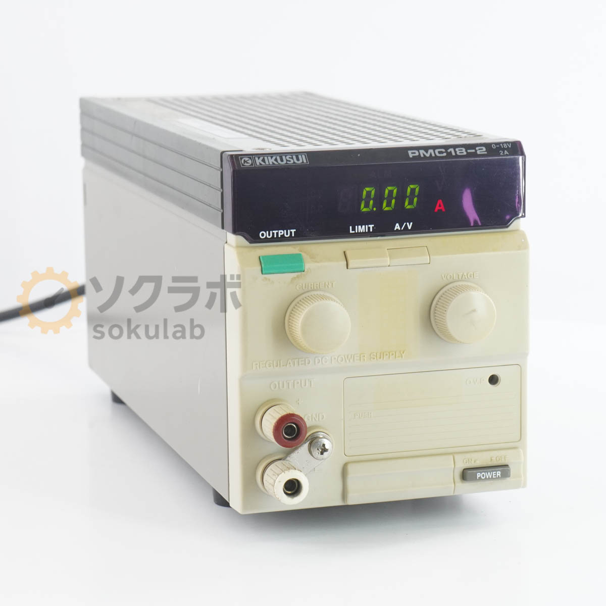【中古】[JB]引き請けるなし KIKUSUI PMC18-2 REGULATED DC POWER SUPPLY 直流釣り合い化ワット数 DCワット数 直流ワット数 0-18V 2A [07734-0075]