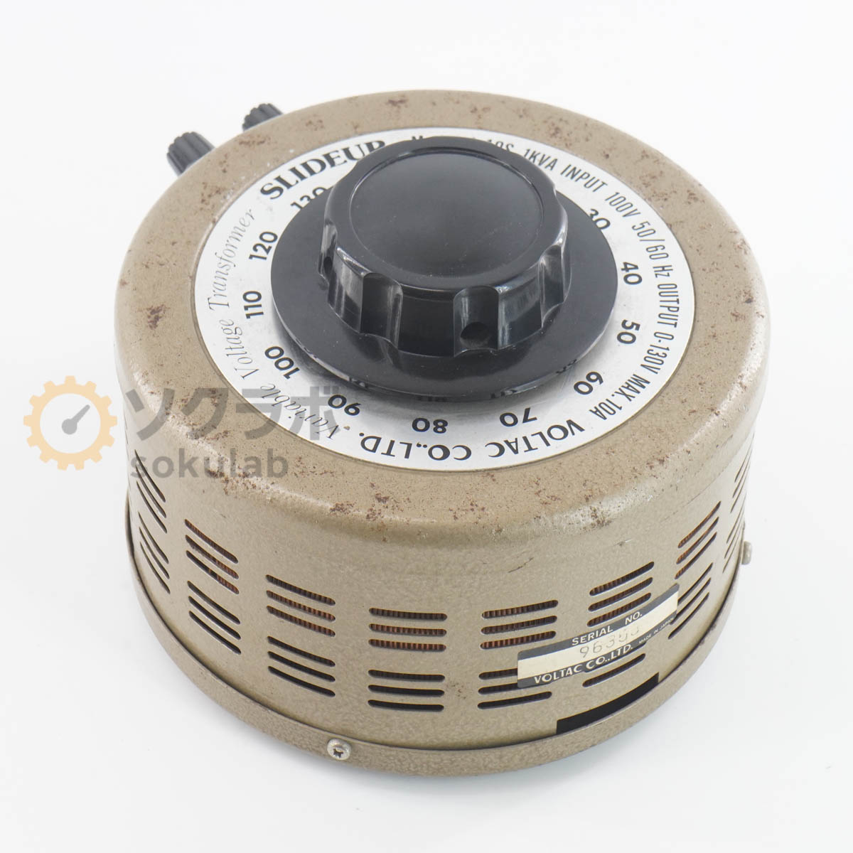 【楽天市場】【中古】[DW]8日保証 VOLTAC A-10S Variable Voltage Transformer スライダック ...