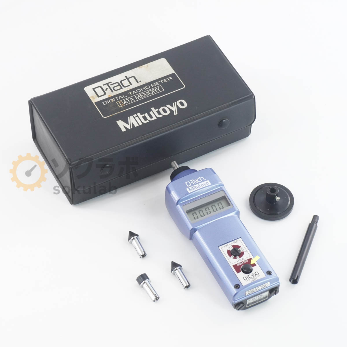 【中古】[JB]保証なし Mitutoyo DTC-100 D-Tach DIGITAL TACHOMETER デジタル回転計 デジタルタコメーター [07963-0016]