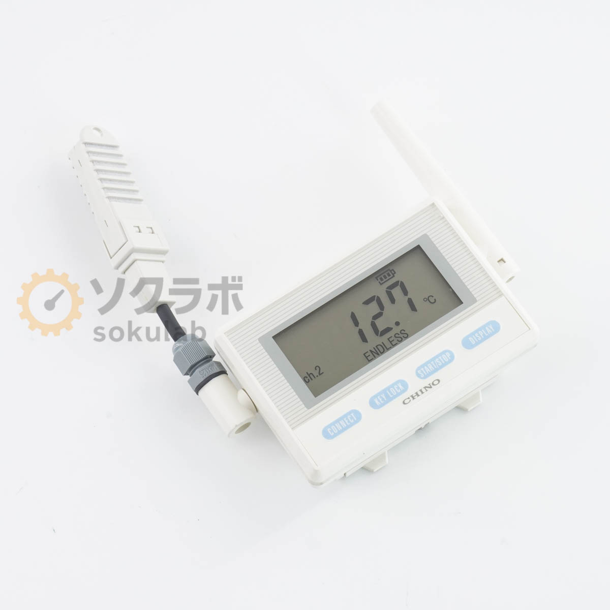 【中古】[DW]8日引きうける CHINO MD8002 N00 MD8000 Logger 監督すること役立つこと付き添い人無線電話ロガー 温湿度書きとどめる計 ワイヤレスウォッチャー [07763-0038]