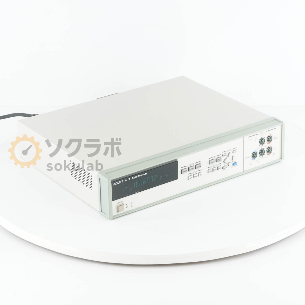 【中古】[DW]8日保証 ADCMT 7470 DMM Digital Multimeter 7 1/2桁 デジタルマルチメーター [07989-0018]