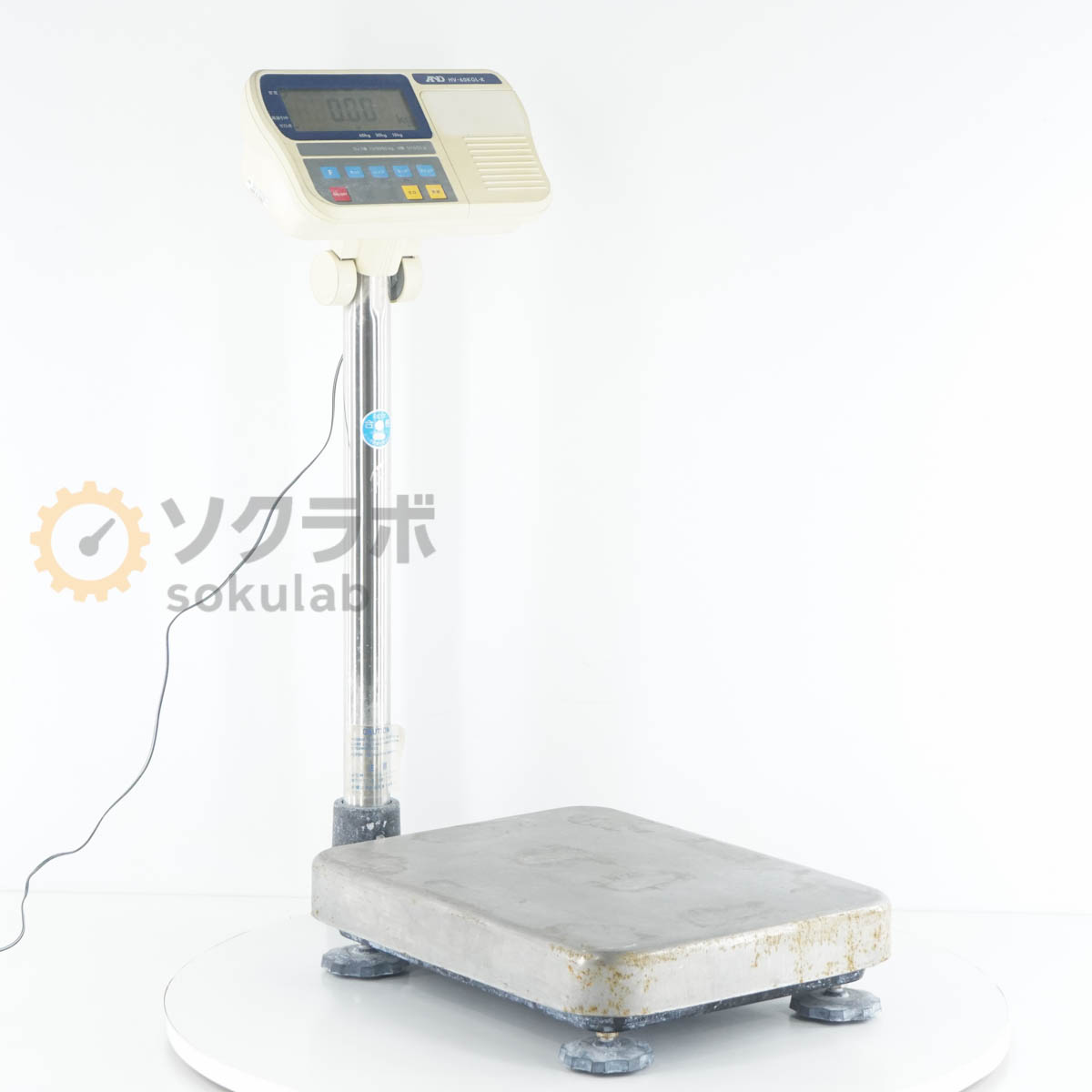 【中古】[JB]保証なし A＆D HV-60KGL-K HV-G-K 防塵・防水デジタル台はかり 台はかり Digital Scale ひょう量15/30/60kg ACアダプター [08052-0009]