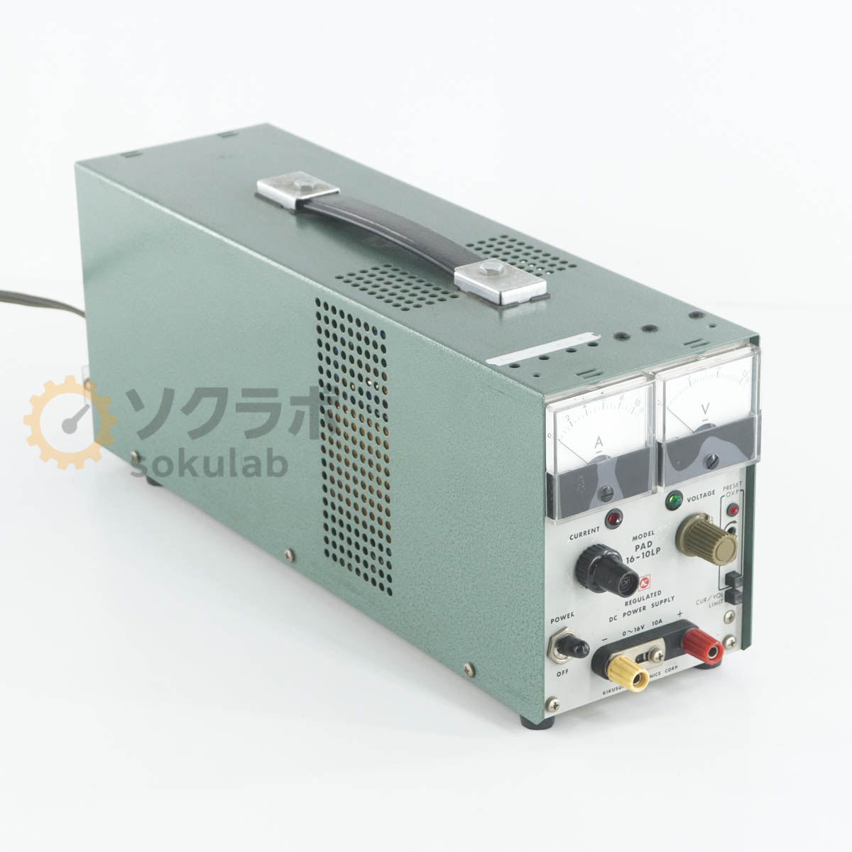 【中古】[JB]引きうけるなし KIKUSUI PAD16-10LP REGULATED DC POWER SUPPLY 直流兼ね合い化ワット数 DCワット数 直流ワット数 0~16V 10A [07918-0075]