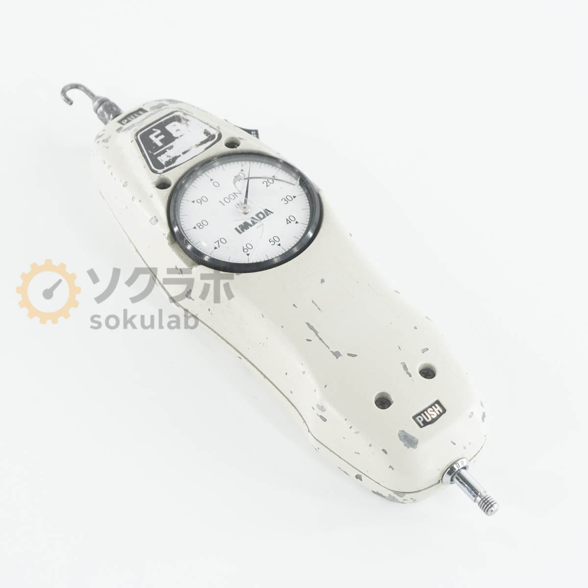 【中古】[DW]8日保証 IMADA FB-100N push-pull scale プッシュプルスケール メカニカルフォースゲージ [08142-0007]