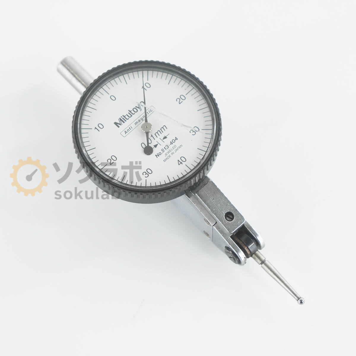 【中古】[DW]8日引きうける Mitutoyo 513-404 Dial Gauge 文字盤ゲージ 0.01粍 [08142-0010]