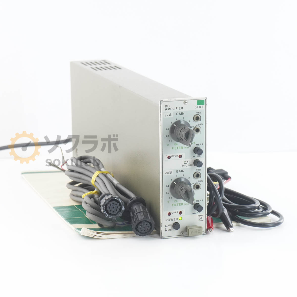 【中古】[JB]引きうけるなし NEC San-ei 6L01 DC AMPLIFIER SIGNAL CONDITIONER DCアンプリファイアー 増幅器 信号コンディショナー ワット数吊りひも 取...[08023-0150]