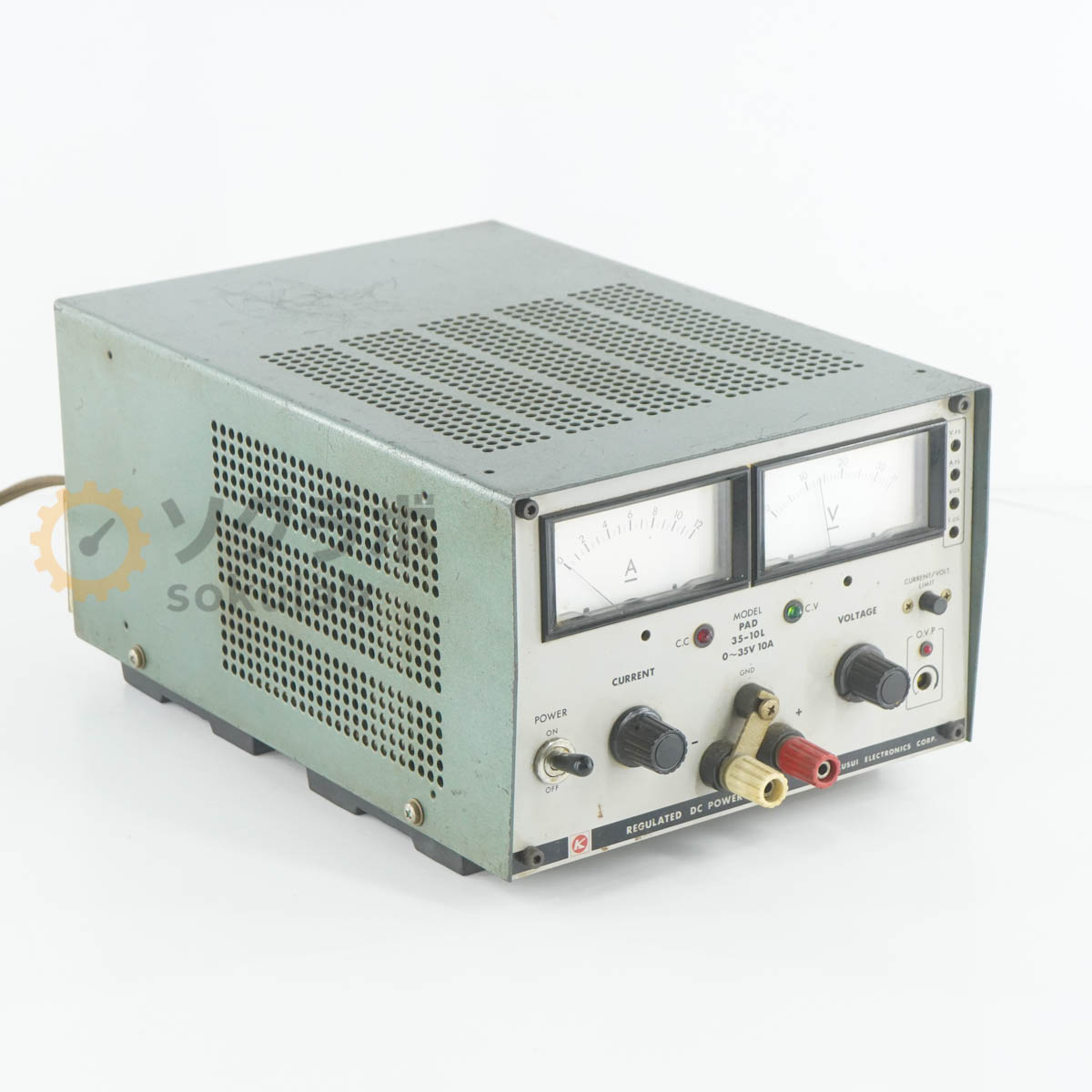 【中古】[DW]8日引きうける KIKUSUI PAD35-10L PAD-L REGULATED DC POWER SUPPLY 直流兼ね合い化ワット数 DCワット数 直流ワット数 0~35V 10A [08180-0021]