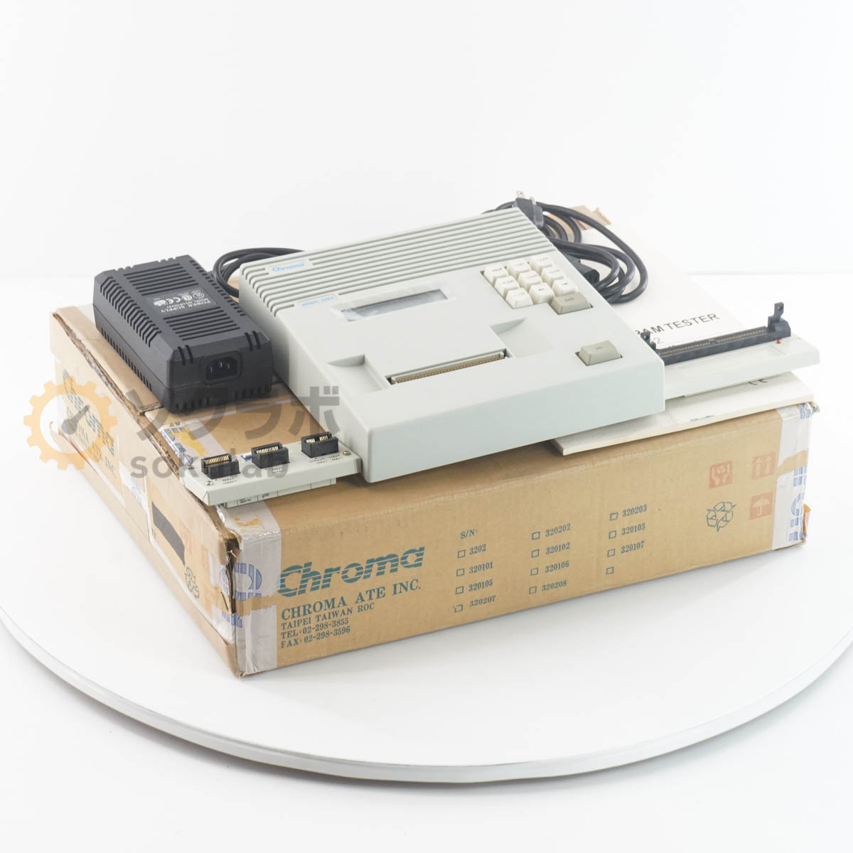 【中古】[DW]8日引きうける Chroma ATE 3202 DRAM TESTER DRAMテスター ACアダプタ ワット数吊りひも 取りまわし明らかにする書 [08192-0009]