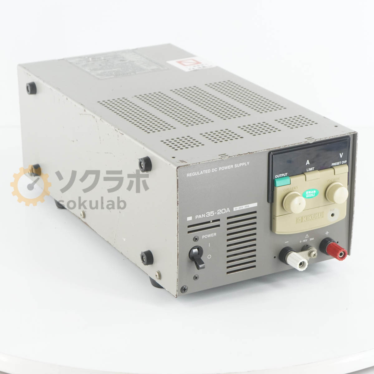 【中古】[DW]8日保証 点検次回2026年2月 KIKUSUI PAN35-20A PAN-A REGULATED DC POWER SUPPLY 直流安定化電源 DC電源 直流電源 0-35...[08055-0084]