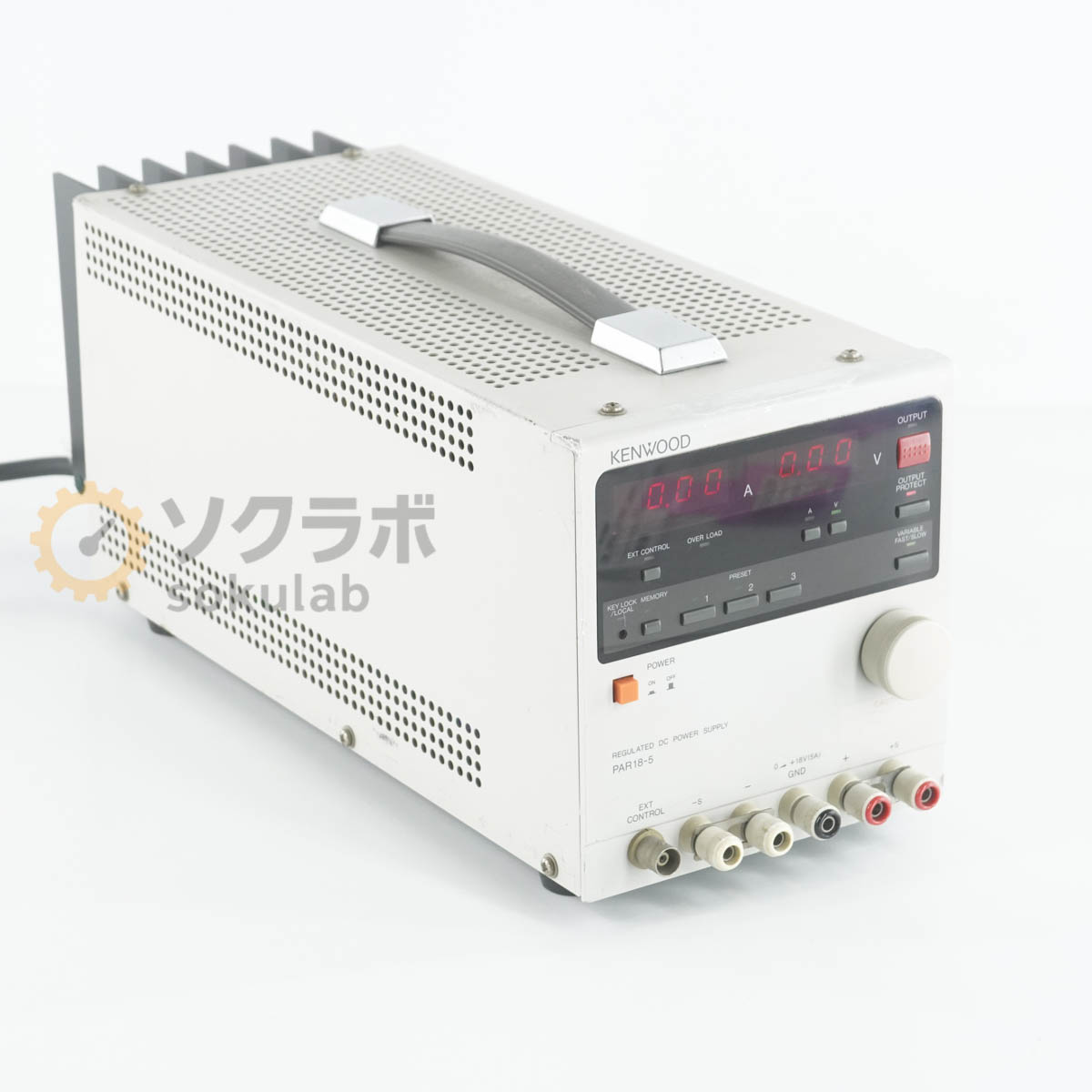【中古】[DW]8日引きうける KENWOOD PAR18-5 REGULATED DC POWER SUPPLY 直流兼ね合い化ワット数 DCワット数 直流ワット数 0-＋18V 5A [08055-0094]