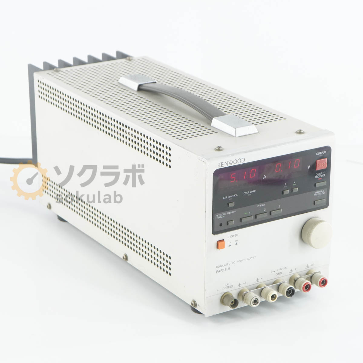 【中古】[JB]引きうけるなし KENWOOD PAR18-5 REGULATED DC POWER SUPPLY 直流兼ね合い化ワット数 DCワット数 直流ワット数 0-＋18V 5A [08055-0149]