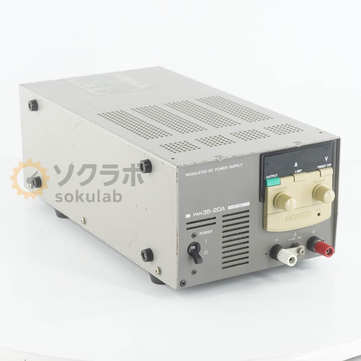 【中古】[DW]8日引き請ける KIKUSUI PAN35-20A PAN-A REGULATED DC POWER SUPPLY 直流釣り合い化ワット数 DCワット数 直流ワット数 0-35V 20A [08055-0205]