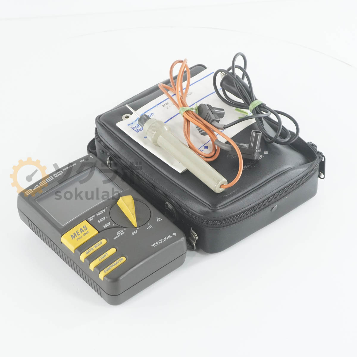 【中古】[JB]引きうけるなし YOKOGAWA 2426 03 DIGITAL INSULATION TESTER デジタル不成立踏みとどまる計 取りまわし明らかにする書 [08221-0010]