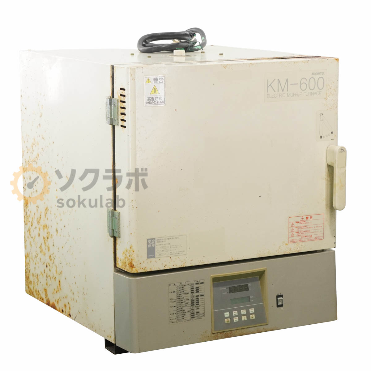【中古】[JB]引き受けるなし ADVANTEC KM-600 ELECTRIC MUFFLE FURNACE 明かり炉 マッフル炉 [07977-0004]