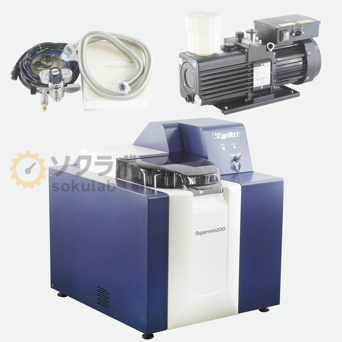 【中古】[DW]8日引き受ける Rigaku Supermini200 WDXRF Spectrometer 波長集権排除小型螢光X線分析的思考作りつける GLD-136C ULVAC 取りまわし言いあらわす書 鍵付 [08019-0001]