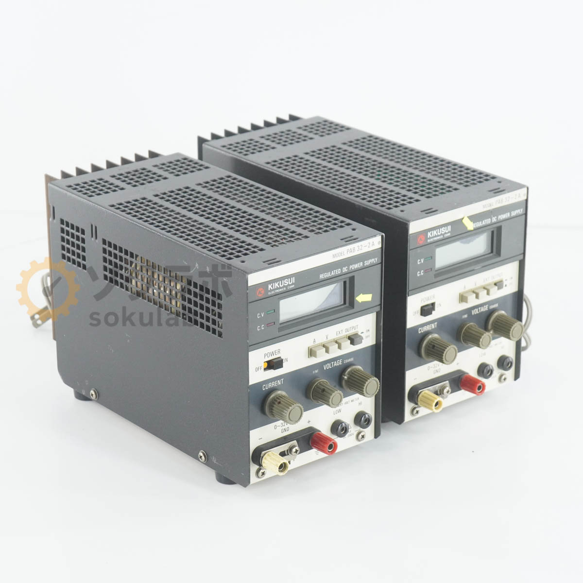 【中古】[JB]保証なし 2台セット KIKUSUI PAB32-2A PAB-A REGULATED DC POWER SUPPLY 直流安定化電源 DC電源 直流電源 0~32V 2A [08078-0008]
