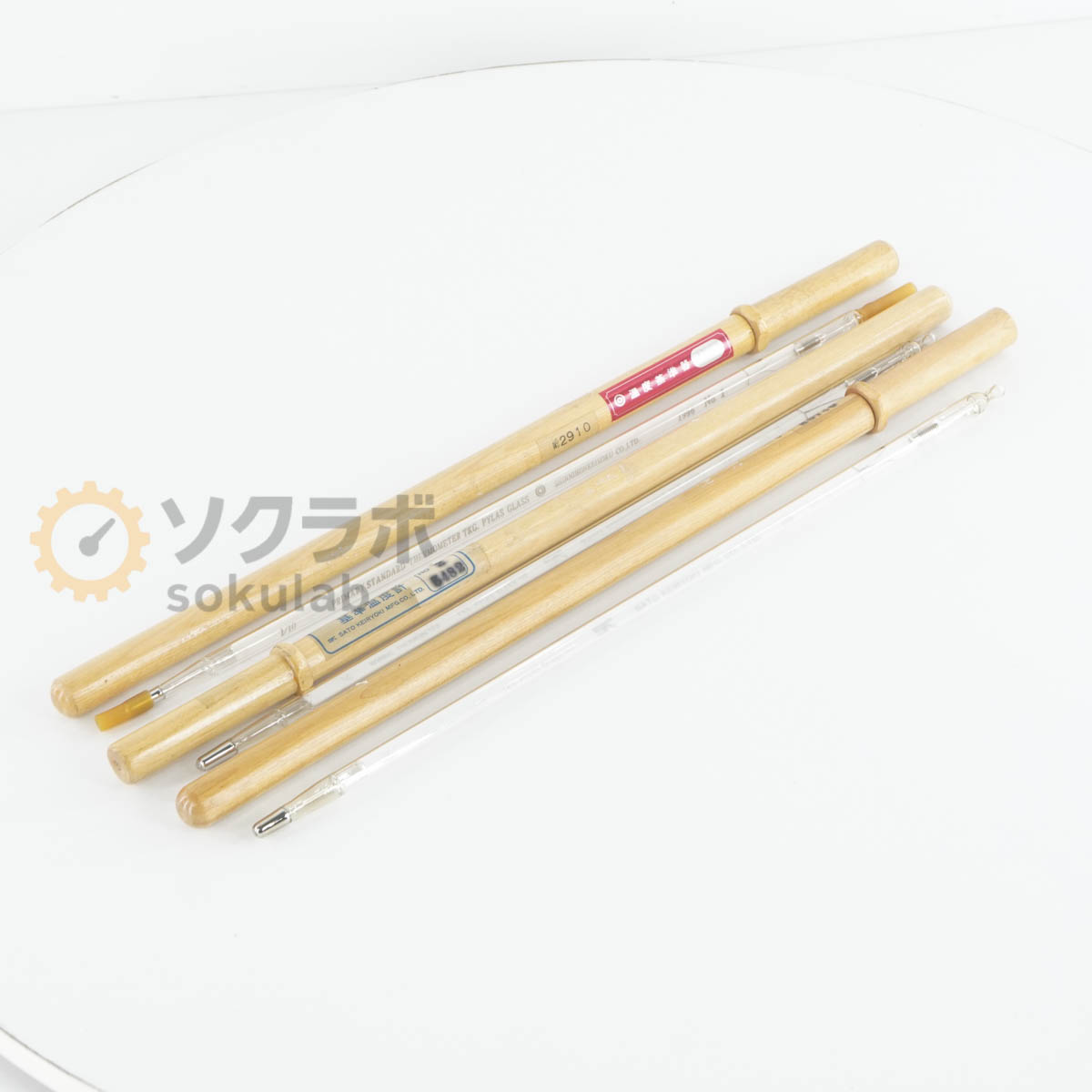 【中古】[DW]8日保証 セット SHINNIHONKEISOKU SK SATO KEIRYOKI THERMOMETER 基準温度計 [08078-0020]
