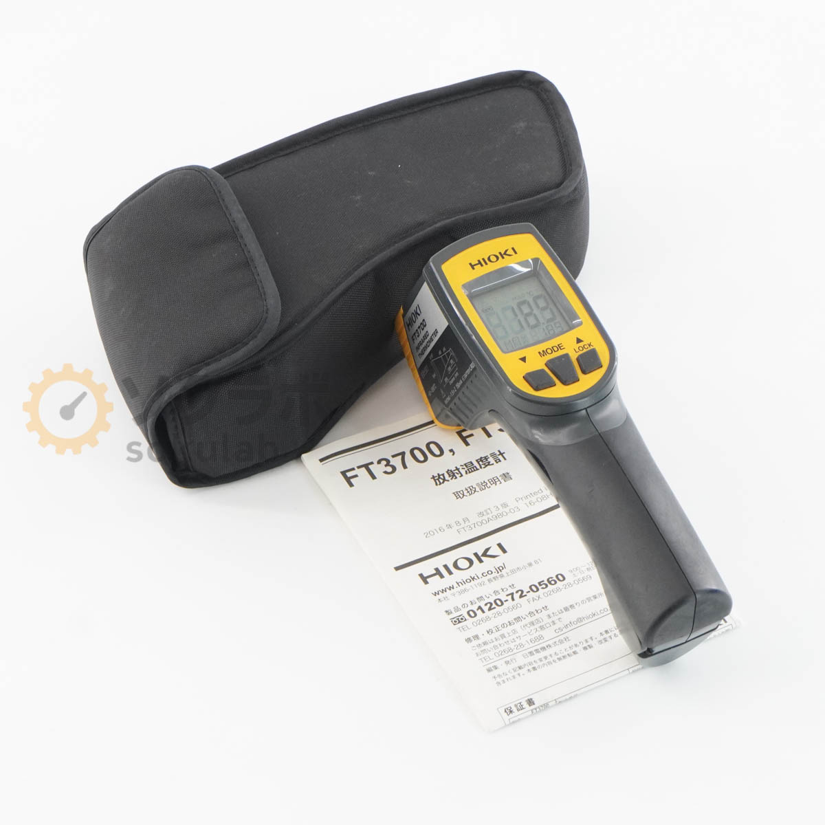 【中古】[DW]8日引きうける 12/2024CAL HIOKI FT3700 INFRARED THERMOMETER 放射能気温計 -60~550℃ 取りまわし明らかにする書 [08136-0135]