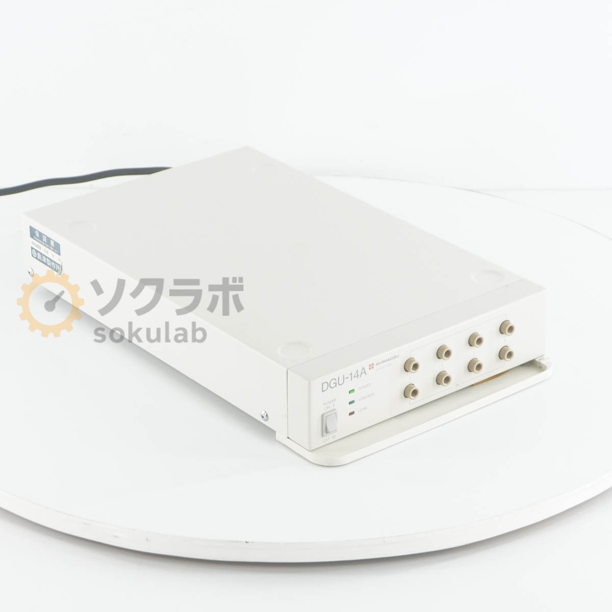 【中古】[DW]8日引きうける SHIMADZU DGU-14A HPLC DEGASSER オンラインデガッサー 液クロ Liquid Chromatograph 流動体クロマトグラフ [07628-0020]