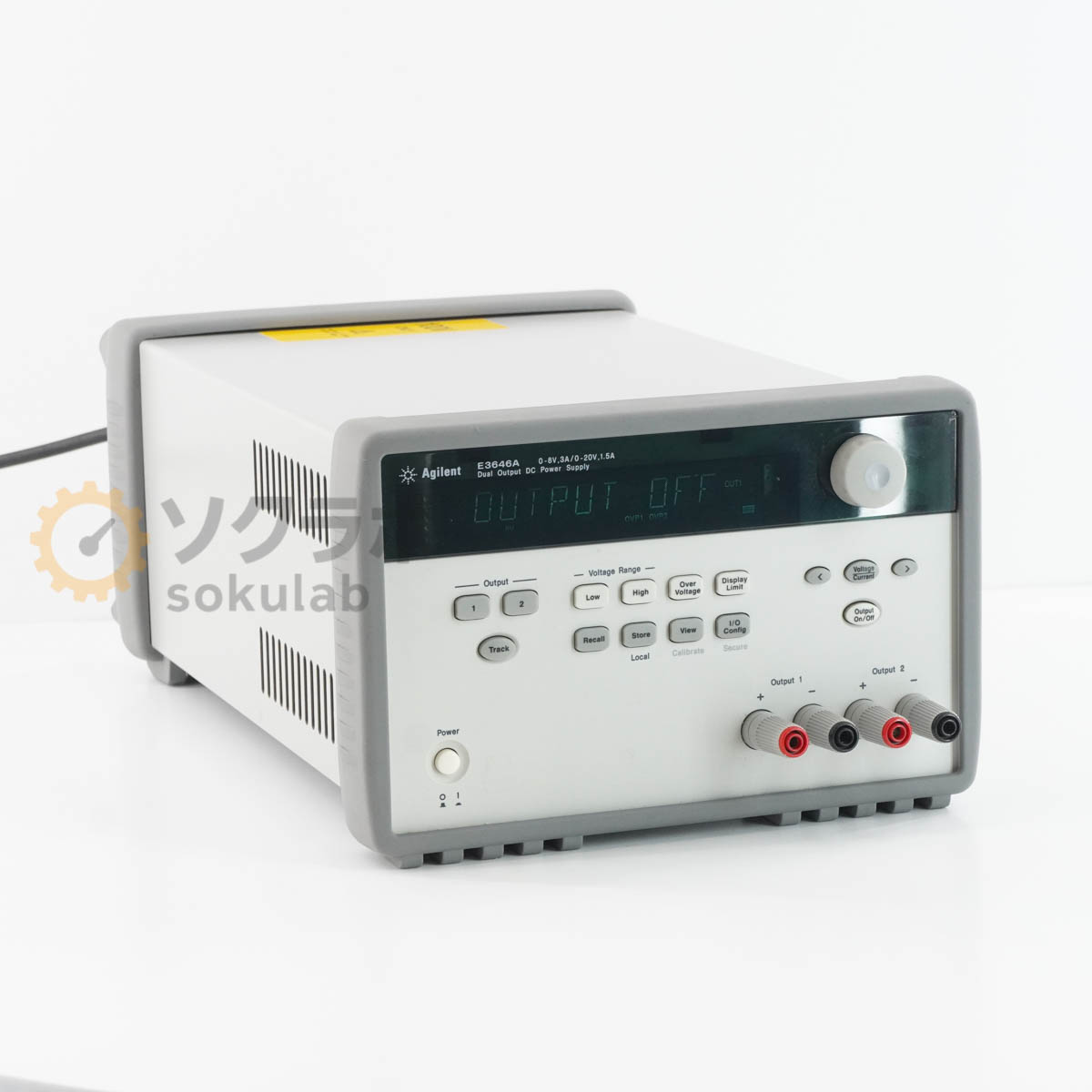 【中古】[JB]保証なし Agilent E3646A Dual Output DC Power Supply デュアル出力電源 DC電源 直流電源 OPT 0E9 0-8V 3A/0-20V 1.5A...[08112-0001]