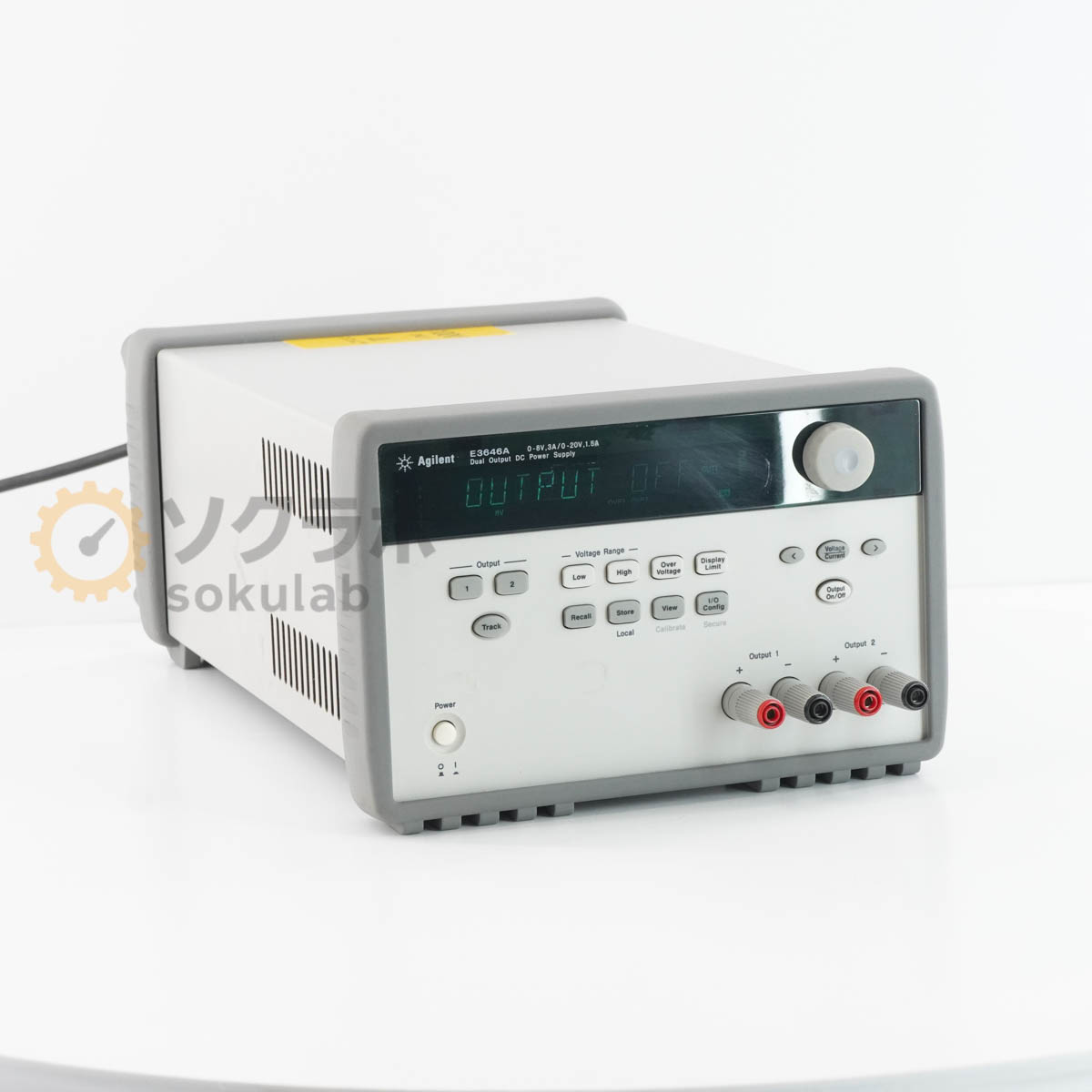 【中古】[JB]保証なし Agilent E3646A Dual Output DC Power Supply デュアル出力電源 DC電源 直流電源 OPT 0E9 0-8V 3A/0-20V 1.5A...[08112-0002]