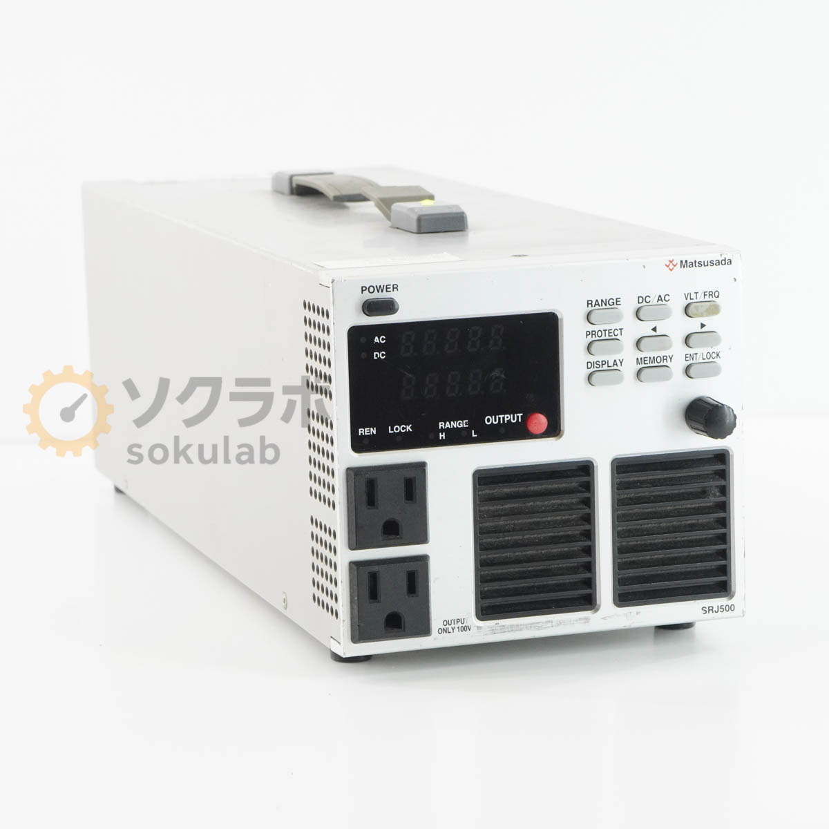 【中古】[JB]保証なし Matsusada SRJ500 AC POWER SUPPLY 卓上AC・DC両出力 交流電源 AC電源 [08218-0037]