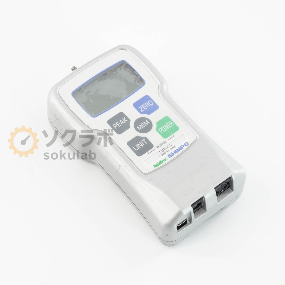 【中古】[JB]引き受けるなし Nidec SHIMPO FGP-0.5 Digital Force Gauge デジタルフォースゲージ 5.000N(500.0g) [08218-0059]