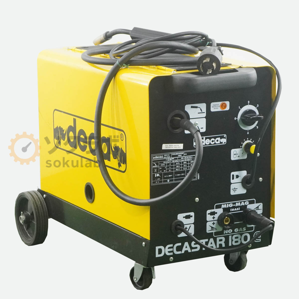 【中古】[PG]8日引き受ける deca DECASTAR 180E 半自動小銃溶接機 三相200V [08273-0081]