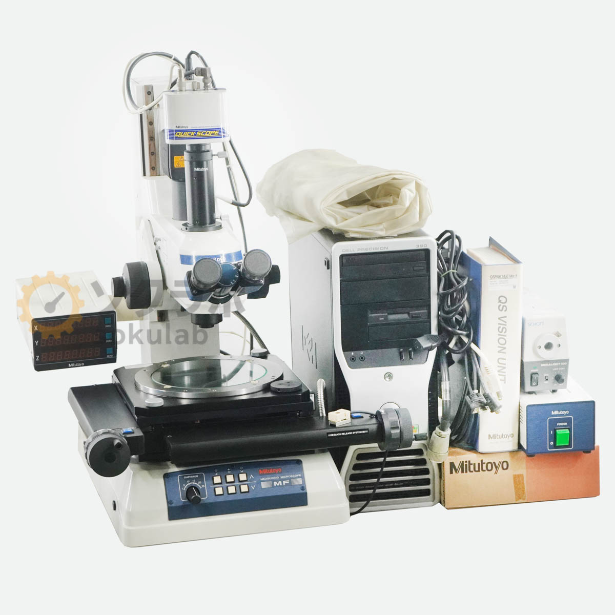【中古】[DW]8日保証 Mitutoyo MF 359-663 176-582-3 QUICK SCOPE MEASURING MICROSCOPE 測定顕微鏡 画像測定機 WF10×/24 電源コー...[08164-0001]