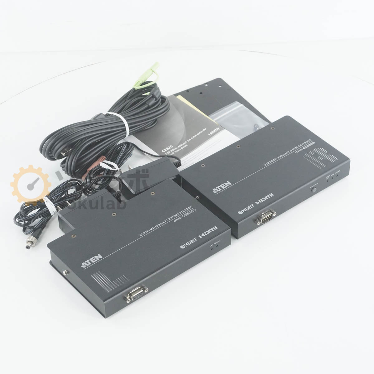 【中古】[PG]8日保証 ATEN CE820 CE820L CE820R USB HDMI HDBaseT 2.0 KVM エクステンダー 4K@100m EXTENDER ACアダプター 取扱説明書 [08183-0014]