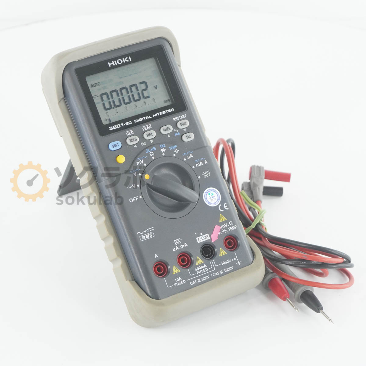 【中古】[DW]8日保証 12/2024CAL HIOKI 3801-50 DIGITAL HiTESTER デジタルハイテスター TT88-1 [08191-0004]