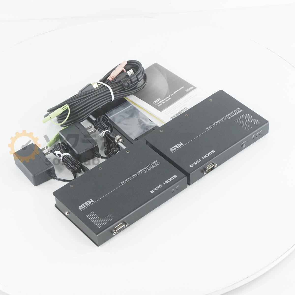 【中古】[PG]8日保証 ATEN CE820 CE820L CE820R USB HDMI HDBaseT 2.0 KVM エクステンダー 4K@100m EXTENDER ACアダプター [08183-0013]