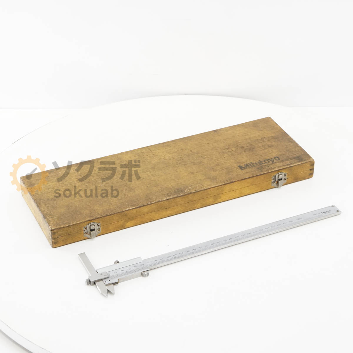【中古】[DW]8日保証 Mitutoyo NT10P-30 536-107 VERNIER CALIPER ノギス 穴ピッチ用オフセットノギス 300mm 30cm [08224-0023]