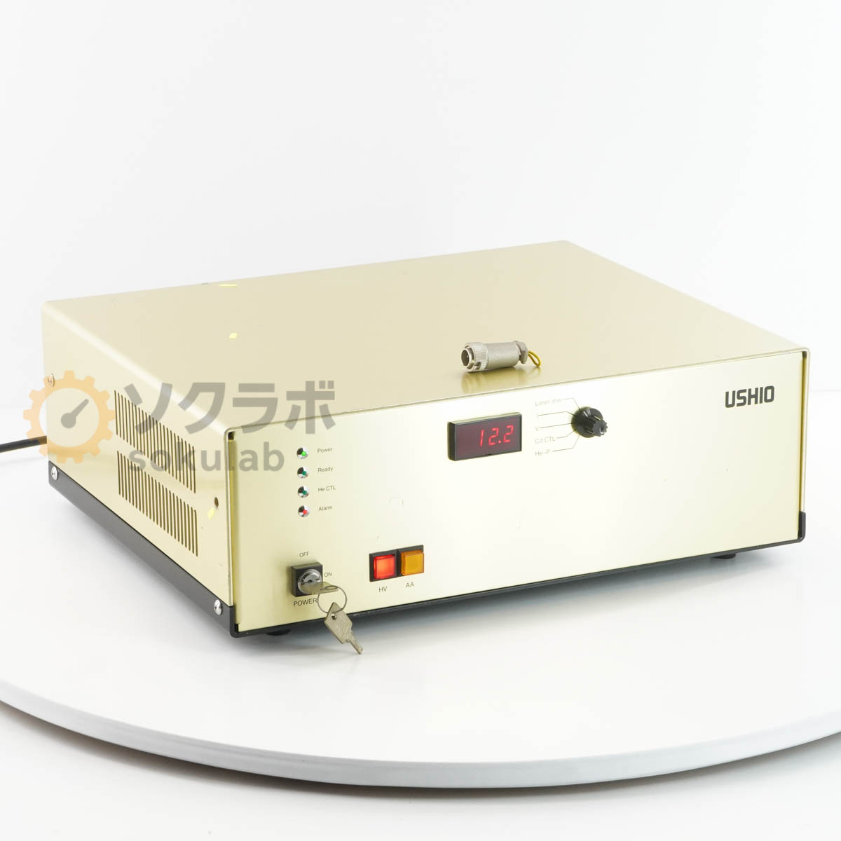 【中古】[DW]8日引きうける USHIO PCPN-100A Laser Power Supply レーザワット数 鍵付 [08273-0029]