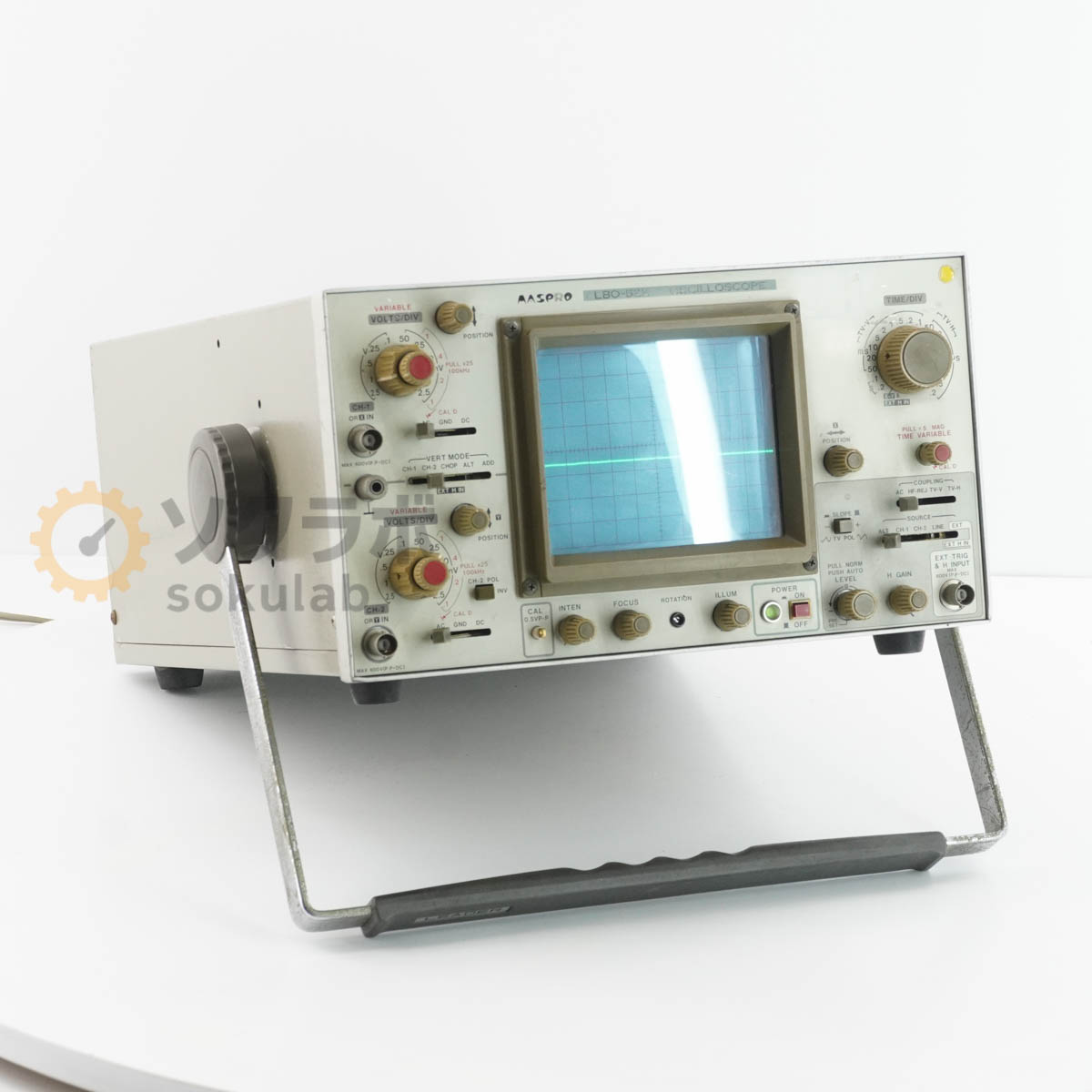 【中古】[DW]8日引きうける LEADER LBO-522 MASPRO マスプロ OSCILLOSCOPE 陰極線オシロスコープ [08298-0057]