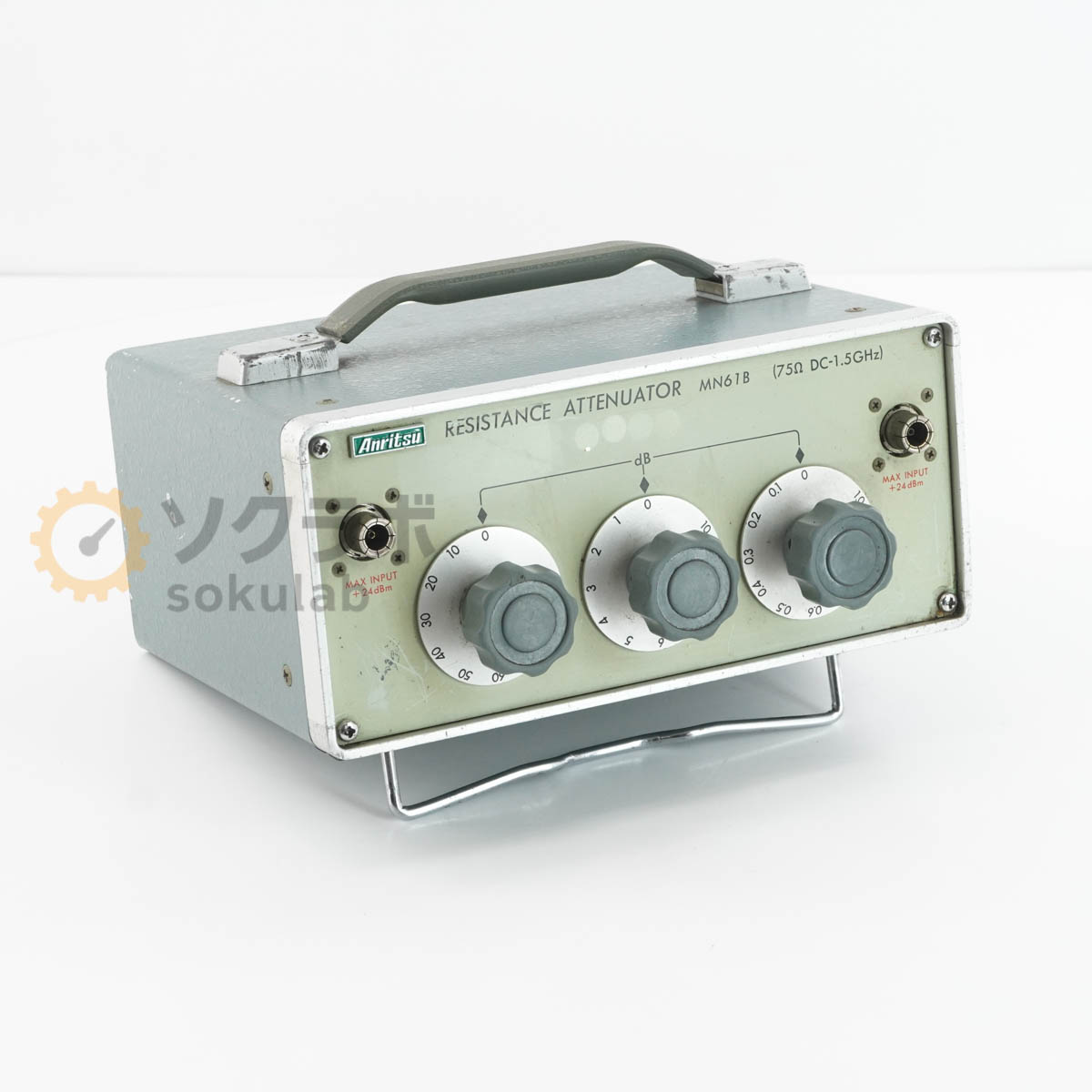 【中古】[DW]8日引きうける Anritsu MN61B RESISTANCE ATTENUATOR アッテネーター 踏みとどまる放射性崩壊器 75Ω DC-1.5GHz [08298-0077]